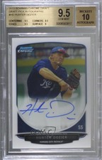 2013 Bowman Draft Chrome Prospect Hunter Dozier BGS 9.5 GEM MINT Auto 2a9