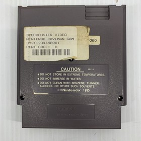 Caveman Games nes Nintendo Entertainment System 1990 VIDEO GAME And BOX