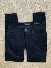 Guess size 27 black Kate Skinny fine wale corduroy pants