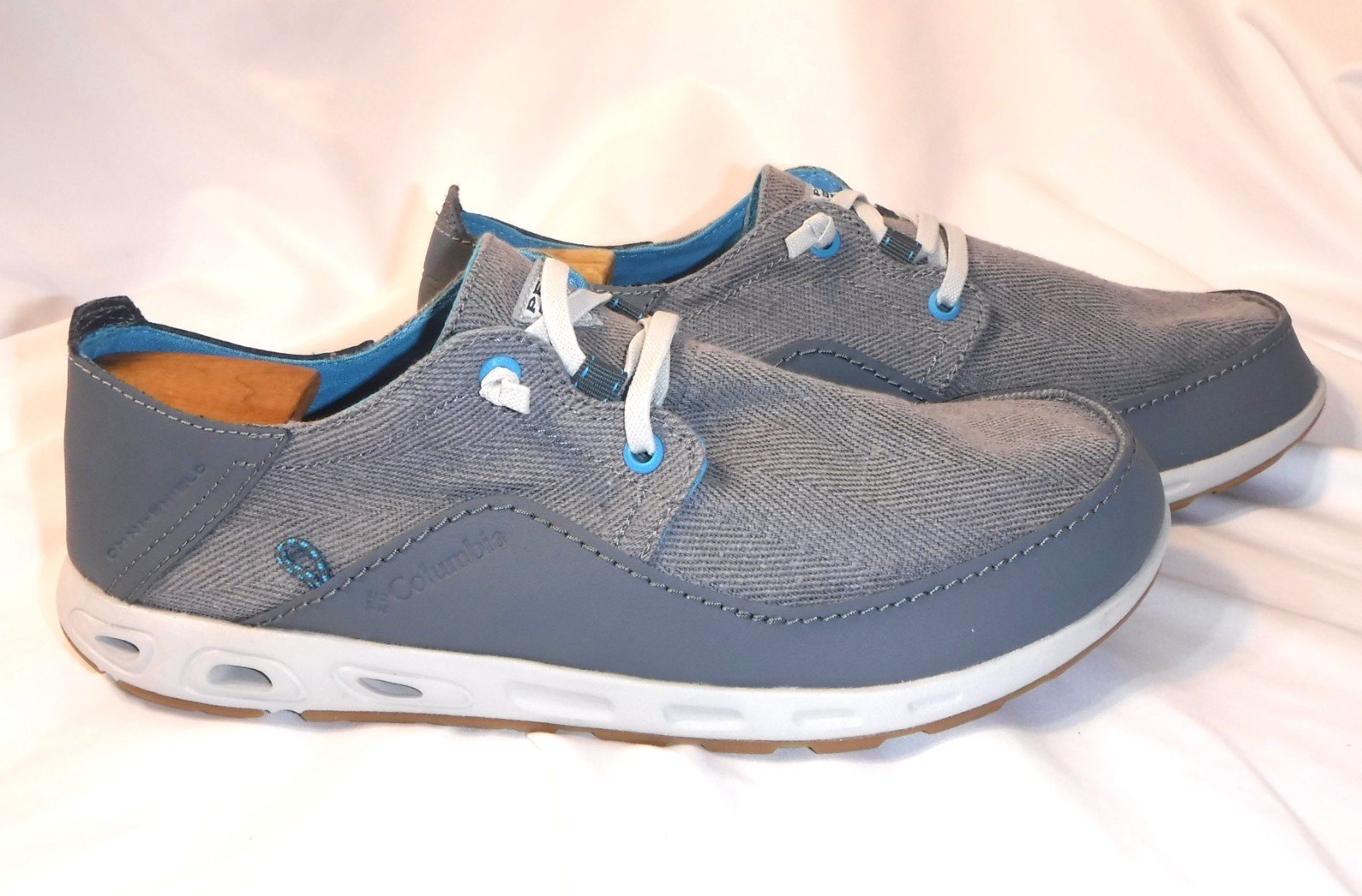 Columbia Men's Gray Bahama Vent PFG Omni-Grip Fishing Boat S