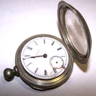 Antique 1885 Illinois 18s Key wind Pocket Watch - Silverine Case -AS IS !