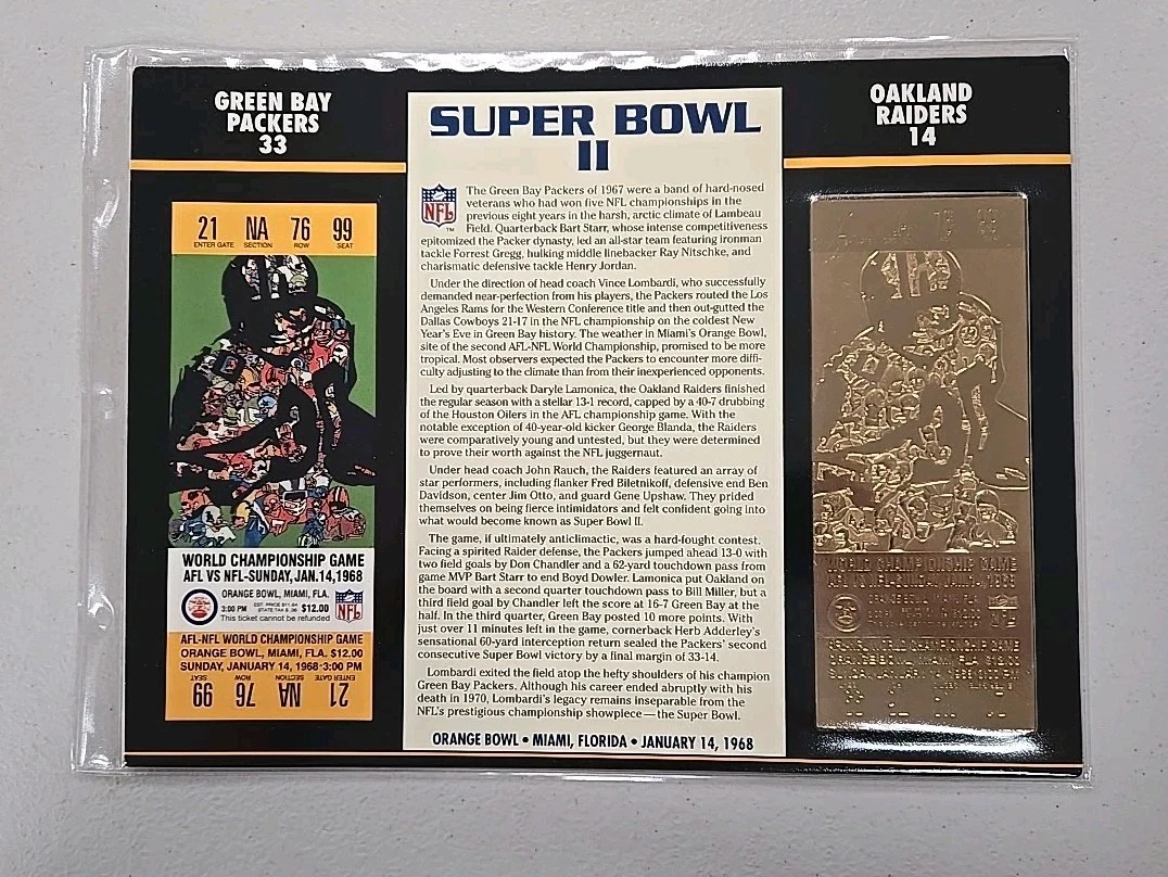Green Bay Packers Super Bowl NFL Tickets for sale | eBay