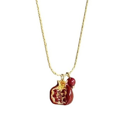 Vibrant Pomegranate Necklace Jewelry Ideal For Everyday Wear Or Festive Event