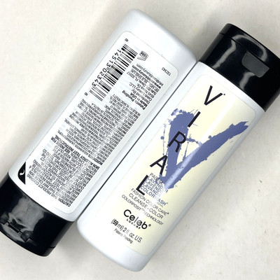 2 PACK Celeb Luxury VIRAL Cleanse & Color LAVENDER 2 fl. oz. EACH TRAVEL SIZE