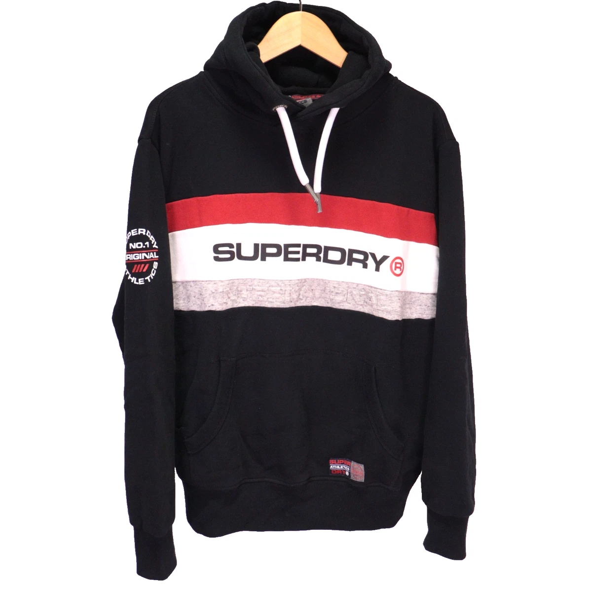 Sweat Zippé Superdry Athletic Club - Coupe Classique, Coton Doux, Sans Capuche, Taille 3XL