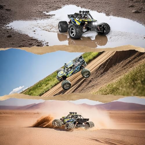 1/12 Scale RC Cars for Adults，Max 48mph Electric Off-Road Monster Yellow