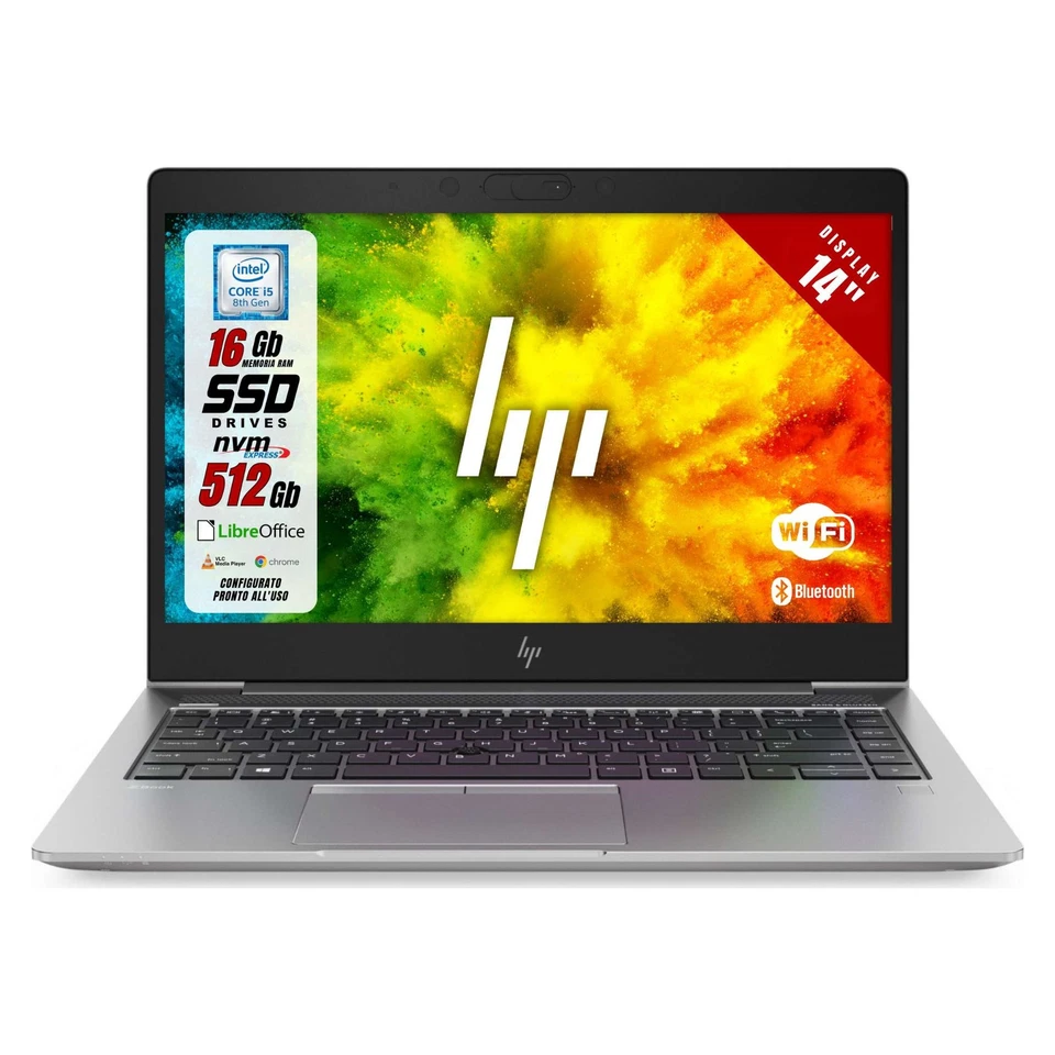 Notebook Pc Portatile HP Zbook G15 14" i5-8350u 16Gb 256Gb Win11P Ricondizionato