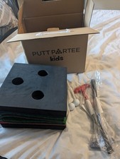 Putt Partee Kids Fold Out Mat And Golf Club Set New In Box