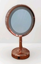 Boots No7 Lightup Makeup Mirror Two Sided Rose Gold Used