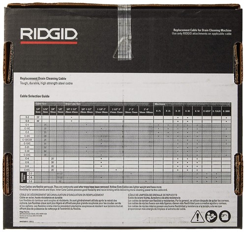 Ridgid 56797 Cavo pulizia scarico 5/16 x 35 piedi - Foto 3 di 5