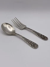 Classic Stieff Sterling Silver Baby Spoon and Fork w/No Monogram