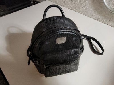 MCM WOMEN'S MINI  BACKPACK BLACK VISETOS