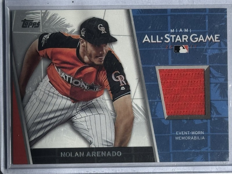 2017 Topps Update Nolan Arenado All-Star Stitches Relic Rookies