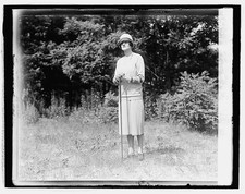 Photo:Madam Prada 1927 Woman Golf Course Portrait Hat Dress