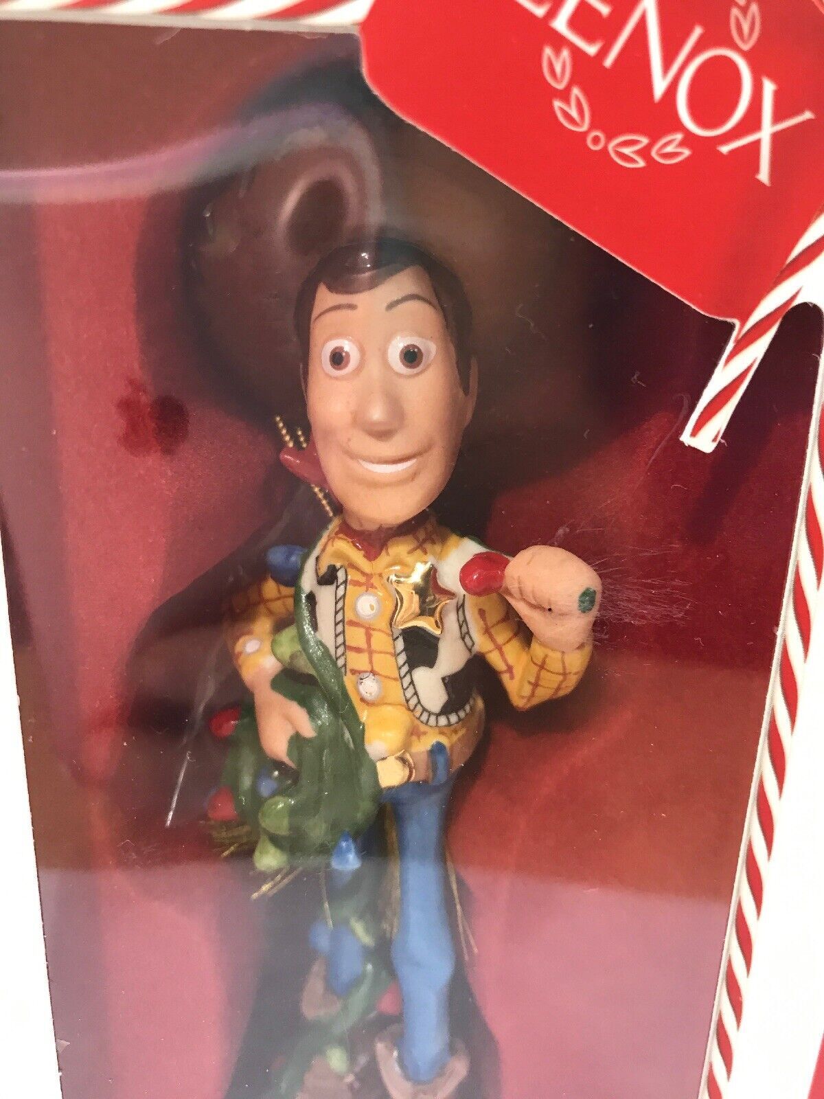 Lenox Disney Woody Cowboy Figurine Ornament Toy Story Christmas Lights