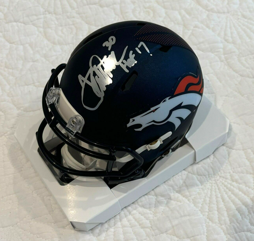 Terrell Davis signierter Denver Broncos Mini Helm - Bild 1 von 5