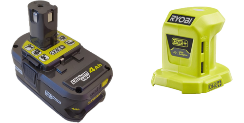 RYOBI SET P743 ONE+ 18V USB ADAPTER \u0026 