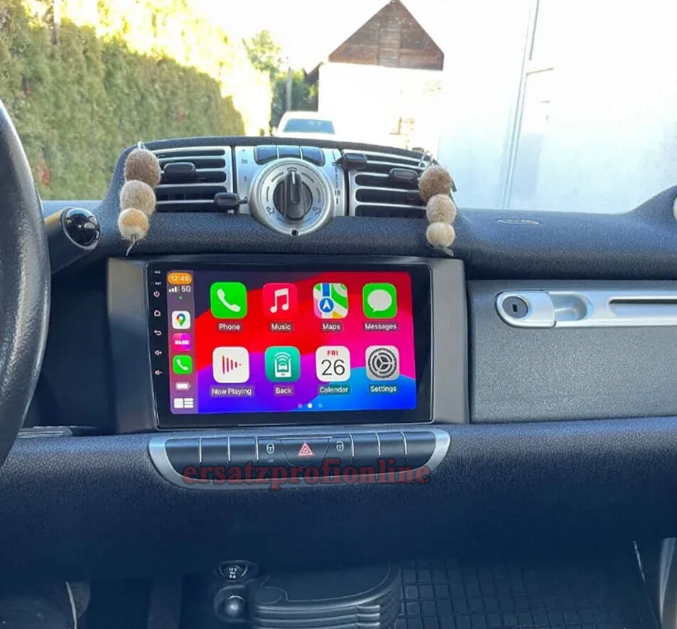 Für Smart Fortwo 451 Apple Carplay WIFI RDS SWC NAVI BT Android 13 Autoradio GPS - Bild 2 von 4