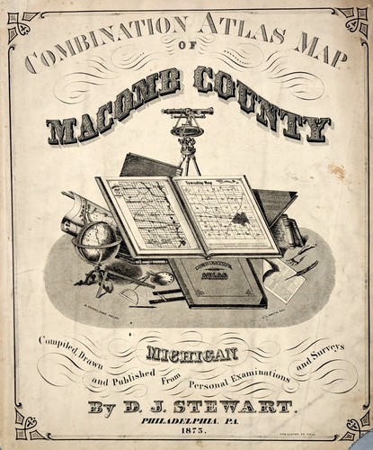 1875 MACOMB COUNTY - MICHIGAN Map ORIGINAL (16x13) Mt Clemens DATED - Picture 4 of 4