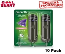 Nicorette Quickmist COOL BERRY 1mg Spray 2x150ml of Sale on 10 Pack Exp 2028