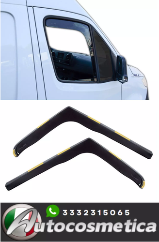 Déflecteurs De Vitre HEKO Pour Toyota ProAce I 4 Portes 2013-2016 - 2 Pièces Avant - Gris Fumé