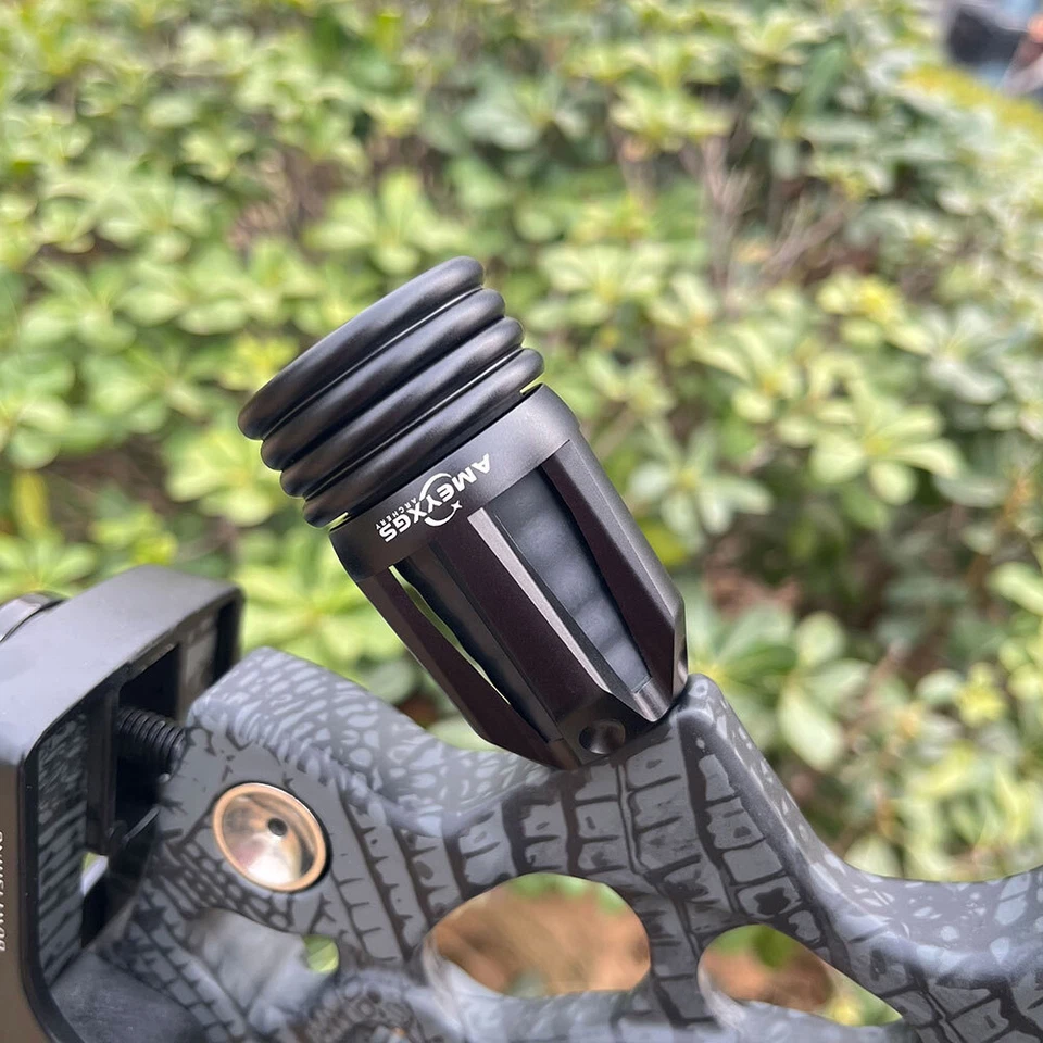 Elevador de arco compuesto estabilizador tiro con arco amortiguador amortiguador silenciador caza Foto 3 de 4