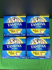 4 PK Tampax Pearl Tampons with LeakGuard Braid Regular Absorbency 36 Ct EACH