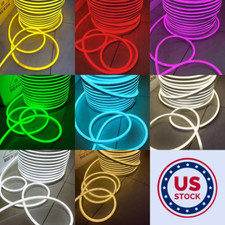 110V LED Neon Rope Strip Lights Waterproof Outdoor Garden Floor Room Bar Decor