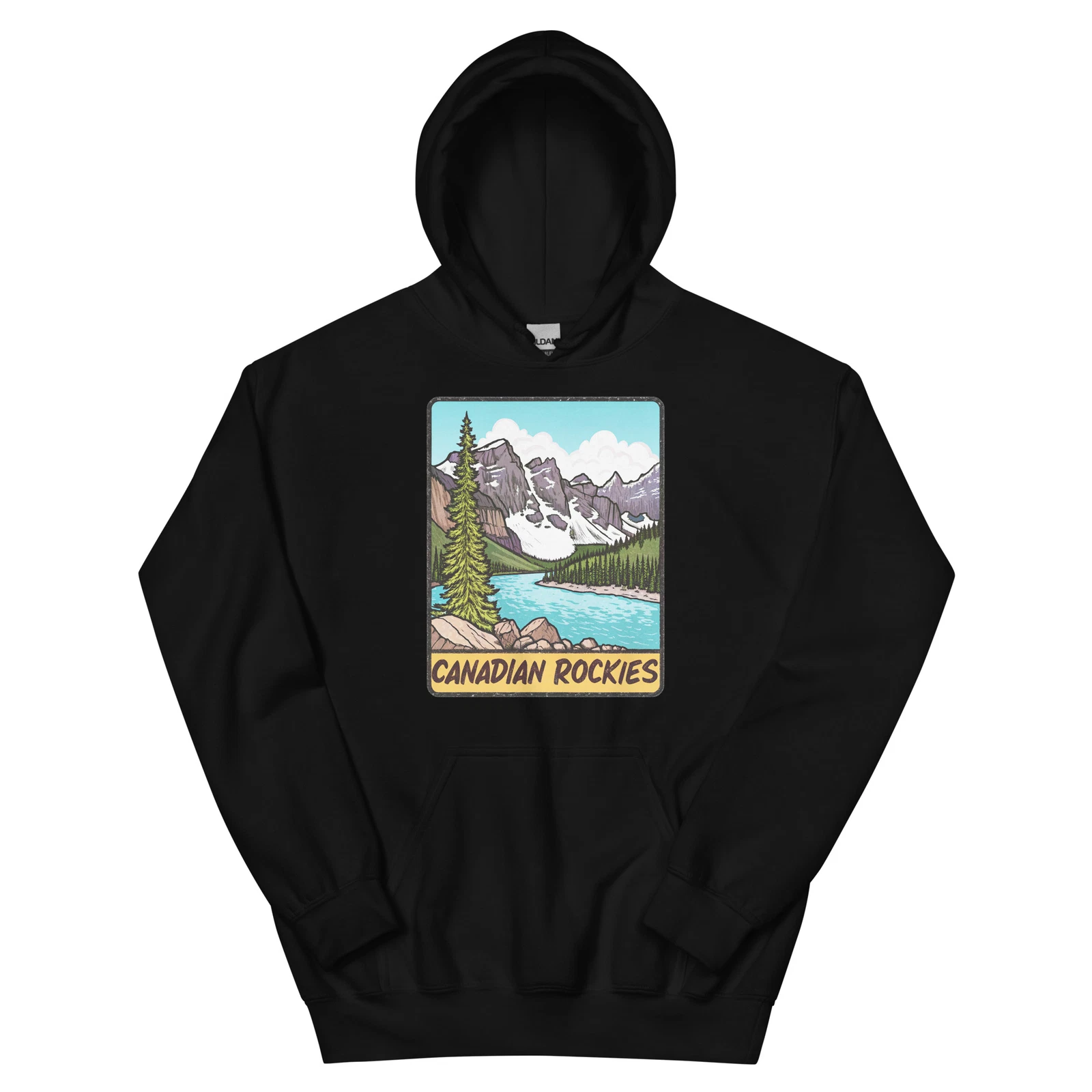 Canadian Rockies Attraction Landmark Travel Hoodie