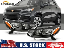 For 2017-2022 Chevy TRAX Headlights Headlamps Pair Left+Right W/ Light Bulbs NEW