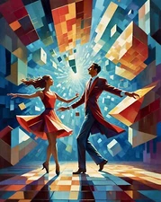 Stunning Abstract Dance Art Print| Limited Edition Signed Modern Art Collectible