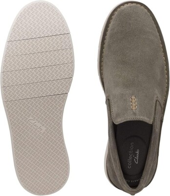 Clarks Forge‎ Free Mens Olive Green Suede Slip On Loafers 9.5M Casual Shoes Clarks Forge Run Olive Canvas Men main image 3