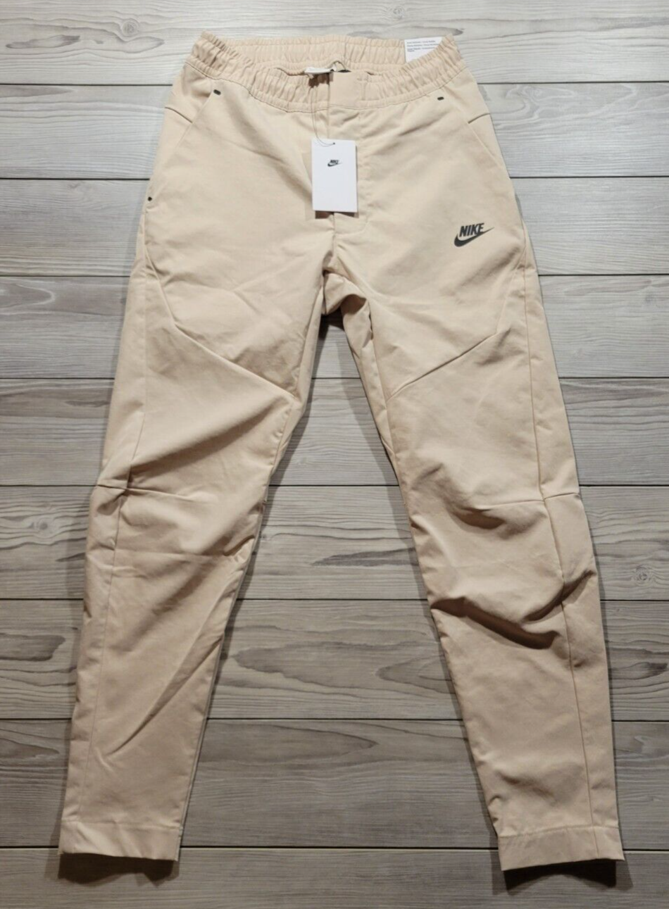 Nike Sportswear Tech Unlined Commuter Pants Beige Men's Size XS [DH4224