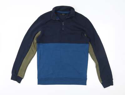 Matalan Herren Sweatshirt blau Baumwollmischung Größe S