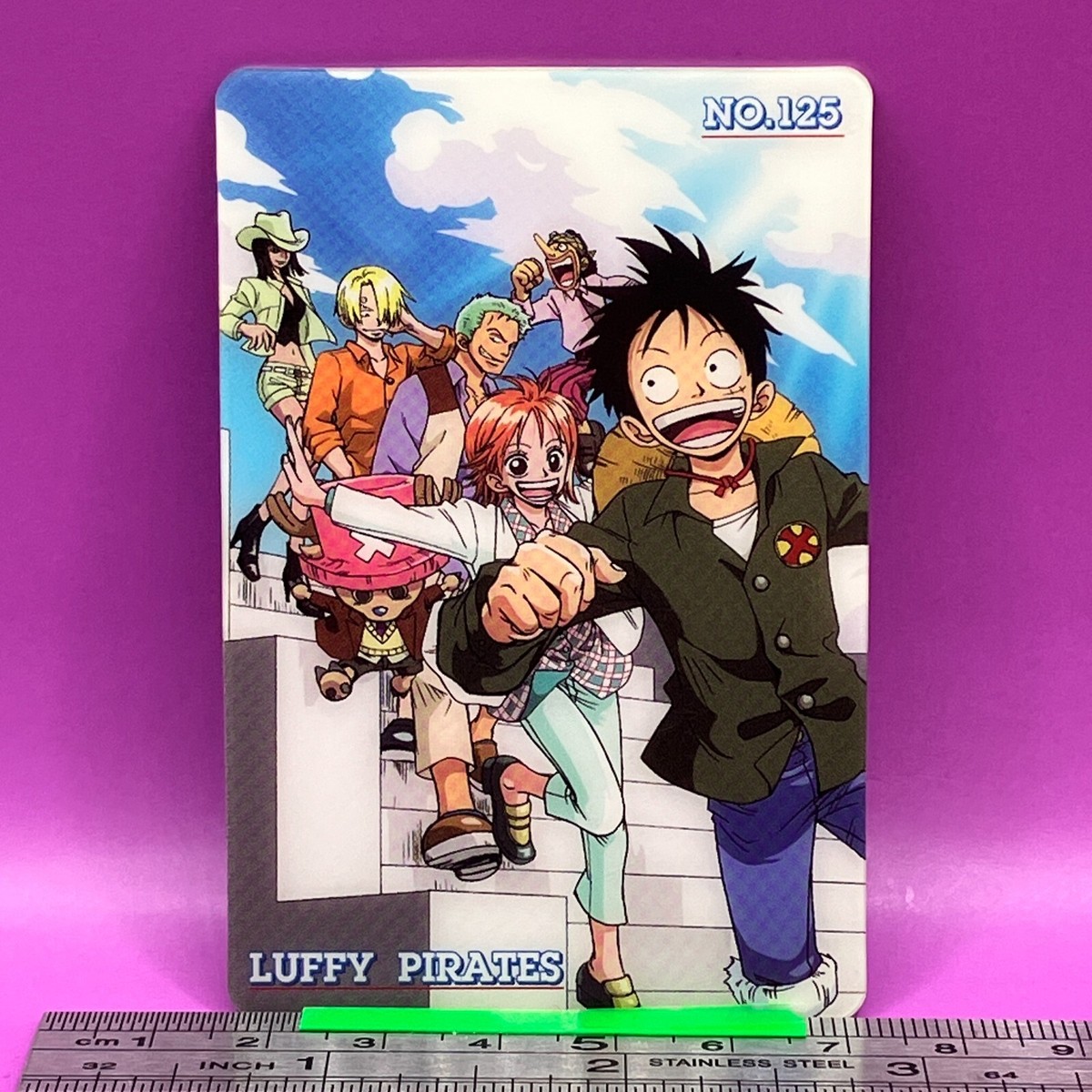 Straw Hat Pirates 125 One Piece King of Pirates Gummy Card 2003