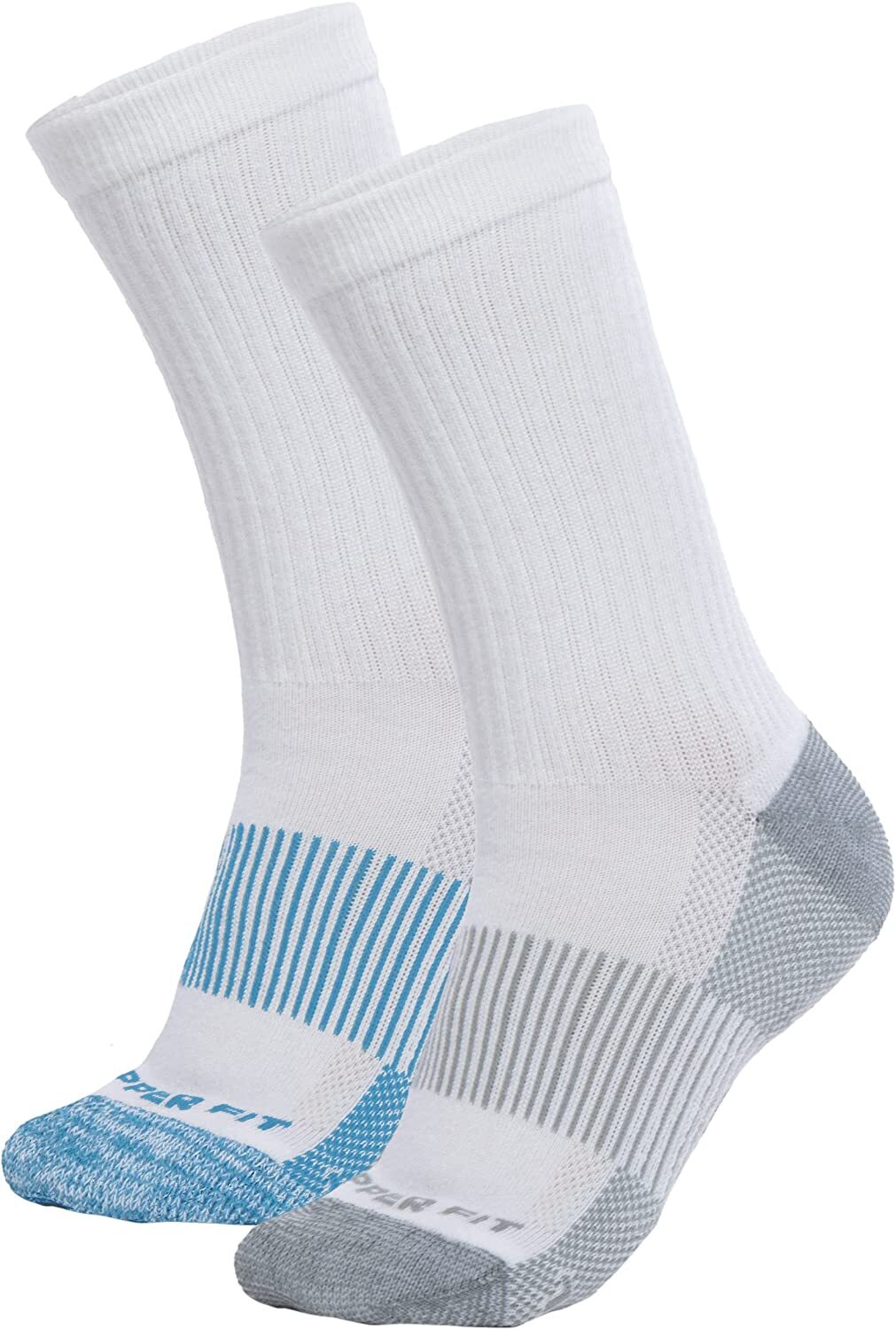 Copper Fit Infused Sport Crew Socks 2 Pair Large L/XL White Size M 912 W 1013 eBay