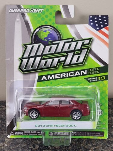 Greenlight Motor World American Diecast Car 2013 Chrysler 300 C Red 1:64 - Picture 1 of 9