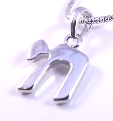 Chai Judaica Necklace Pendant Kabbalah Silver Hebrew Jewish Jewelry Israel Hai - Picture 2 of 5