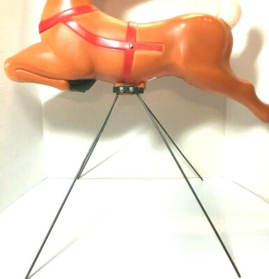 Flying Blow Mold Reindeer Metal Display Stand Replacement Kit 12'' height custom