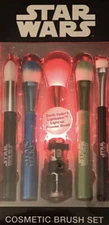 SEALED Star Wars Disney Cosmetic Brush Set of 5 Vader Brush Lightsaber Lights Up