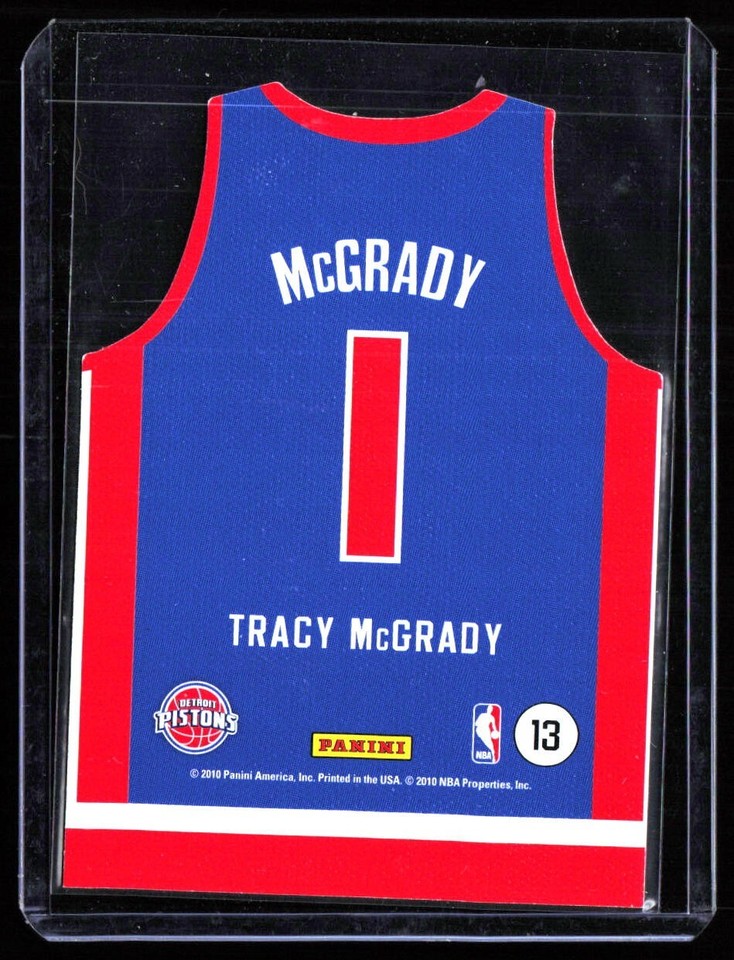201011 Panini Threads TRACY MCGRADY 13 SP DieCut Home Jersey Threads