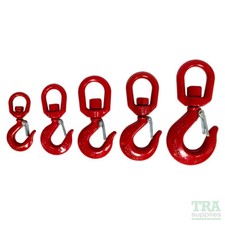 Swivel Hook with Safety Catch Alloy Steel Grade 6  Lifting Winching Recovery 4x4