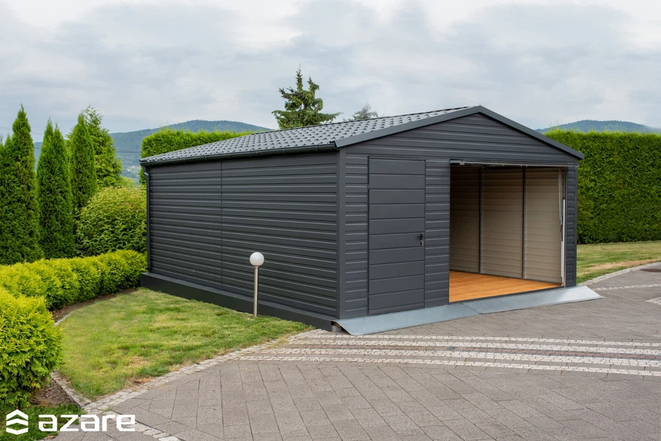 Doppelgarage Fertiggarage XXL Garage VERZINKT | VERSTÄRKT | SICHER| LANGLEBIG - Bild 3 von 4