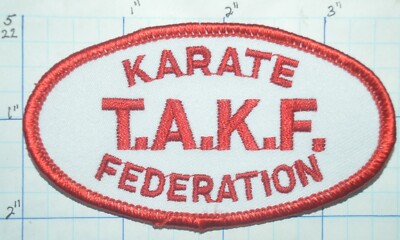T.A.K.F. TRADITIOINAL AMERICAN KARATE FEDERATION MARTIAL ARTS VINTAGE PATCH
