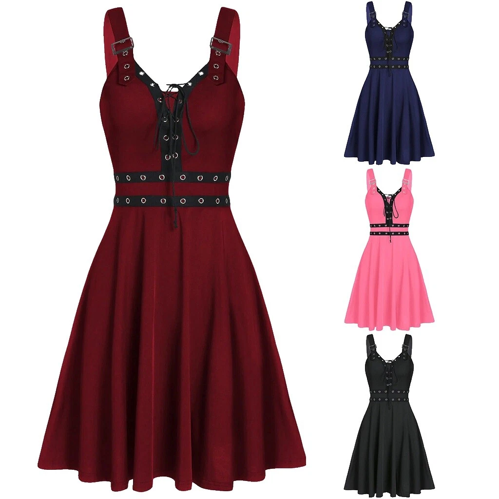 Steampunk Multi-Color Dress Costumes for Women