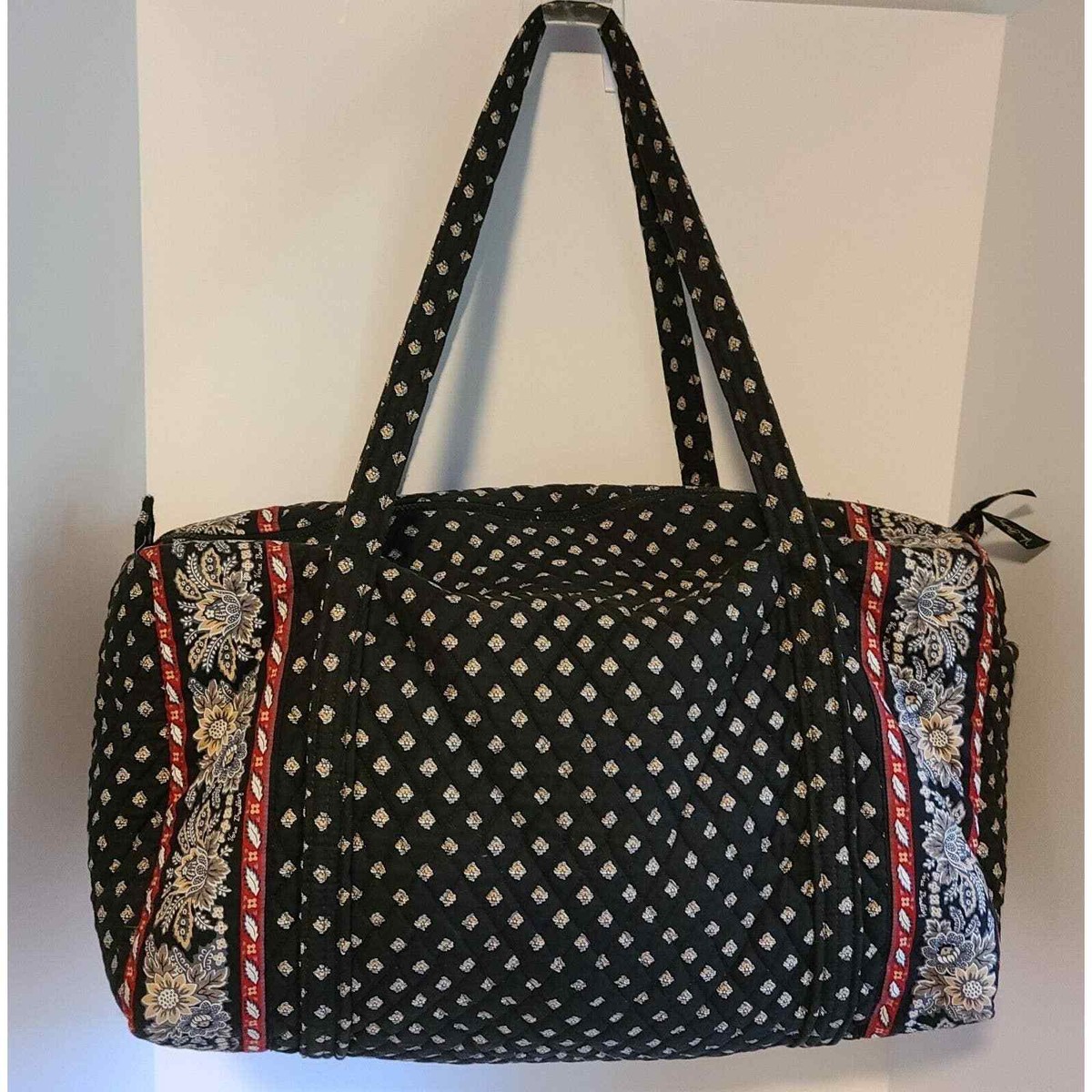 Vera Bradley Large Duffel Classic Black Pattern Vera Bradley