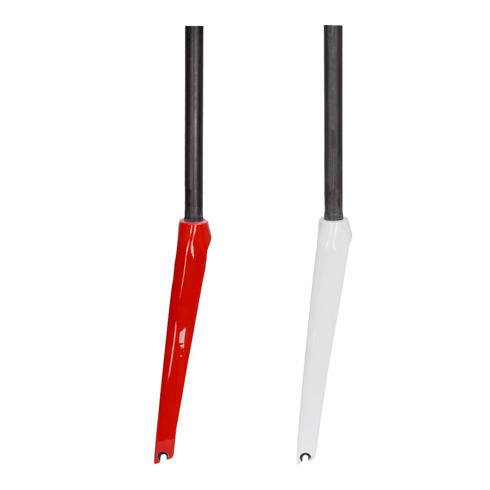 Ultralight 700C Straight Carbon Fiber Road Bike Fork Rigid Fixed Gear Bike Forks - Image 2 of 4