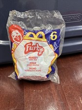 Furby 6 McDonald's Happy Meal Toy Plush Clip MONKEY 2000 - NEW SEALED