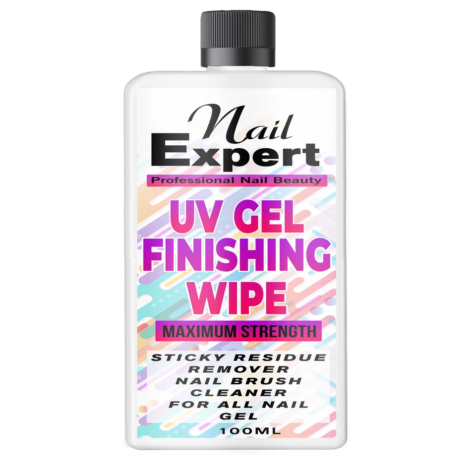 UV Nail Gel Finishing Wipe Off, Sticky Residue Remover, Brush Cleaner 100ml - image 1 of 1