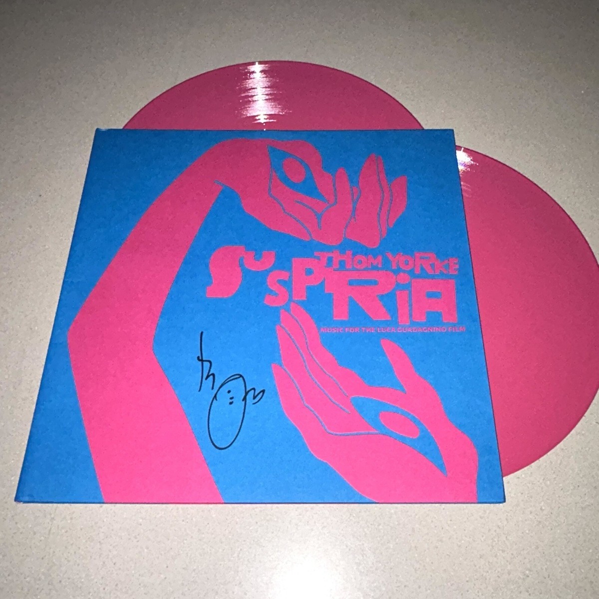 THOM YORKE RADIOHEAD signed autographed SUSPIRIA VINYL BECKETT BAS